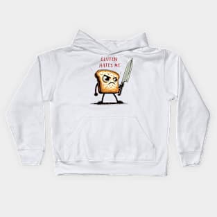 Kawaii Gluten Hates Me Kids Hoodie